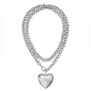 NWOT Roxanne The Puffy Heart Necklace